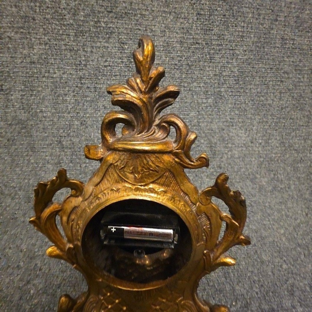Vintage Kienzle Brass Rococo Mantel Clock Ornate Victorian Style Chronoquartz - Picture 6 of 12